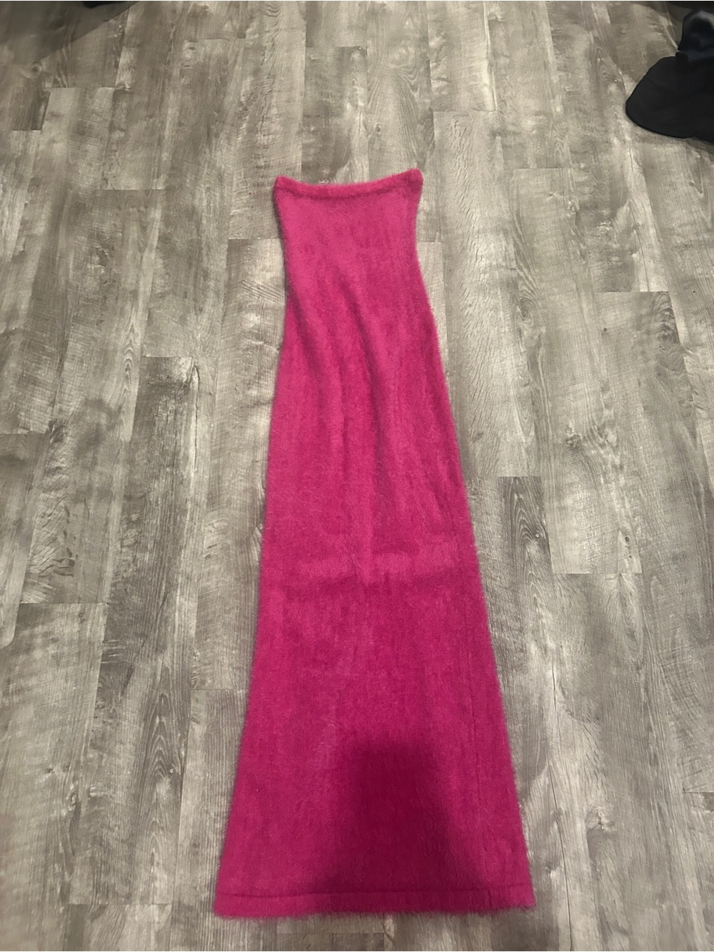 White Fox Boutique Fuchsia Strapless Maxi Dress